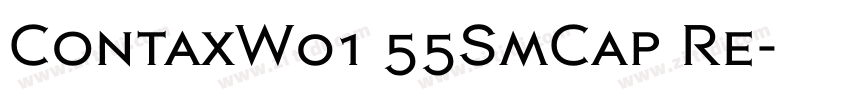 ContaxW01 55SmCap Re字体转换